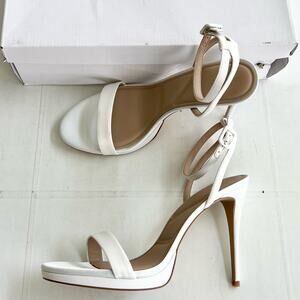 New ALDO Katelina Elegant Stiletto Strappy Heel Sandals Women’s SIZE 11 White